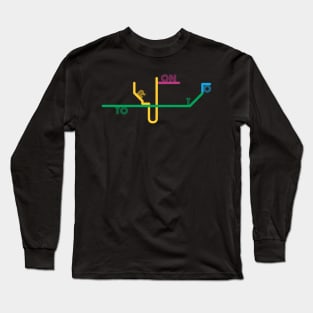 Toronto Metro Lines Long Sleeve T-Shirt